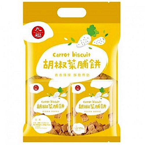 九福【胡椒菜脯饼】台湾进口 200g